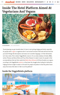 Mashed - Inside The VeggieHotels Platform 