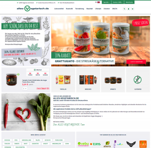 alles vegetarisch - webseite